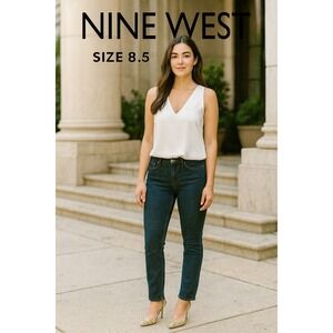 Nine West Women's Embellished‎ Pointed Toe Stiletto Heels Gold Size 8.5